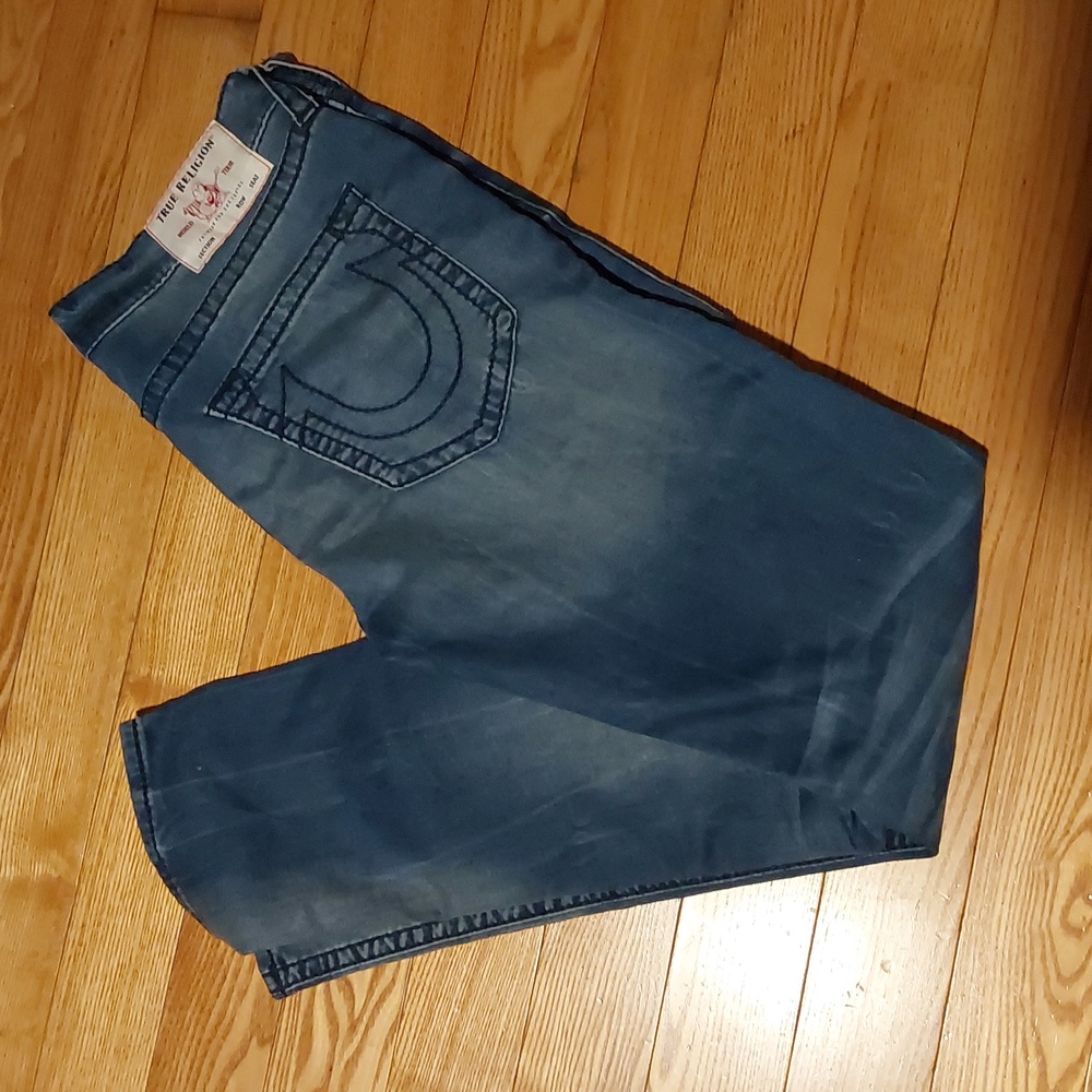 TRUE RELIGION GENO RELAXED SLIM JEANS SIZE 36 X 34